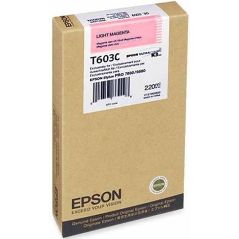 Cartridge Epson T603C, svetlá purpurová (light magenta), originál