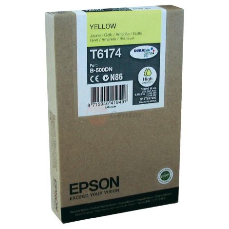 Cartridge Epson T6174, žltá (yellow), originál