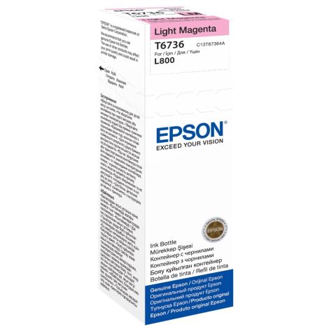 Cartridge Epson T6736, svetlá purpurová (light magenta), originál