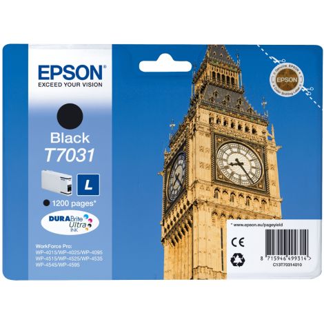 Cartridge Epson T7031, čierna (black), originál