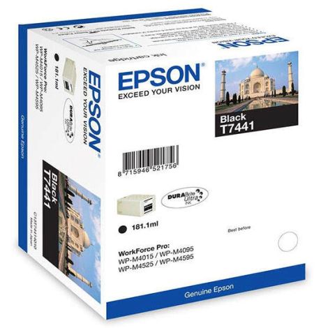 Cartridge Epson T7441, čierna (black), originál