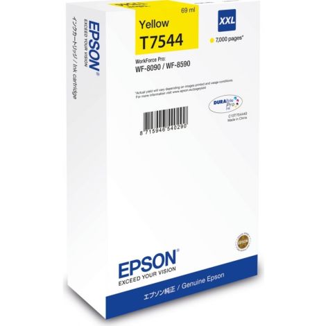 Cartridge Epson T7544, žltá (yellow), originál