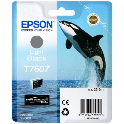 Cartridge Epson T7607, svetlá čierna (light black), originál