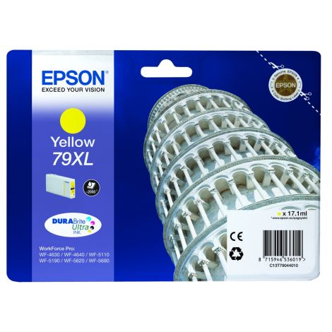 Cartridge Epson T7904 (79XL), žltá (yellow), originál