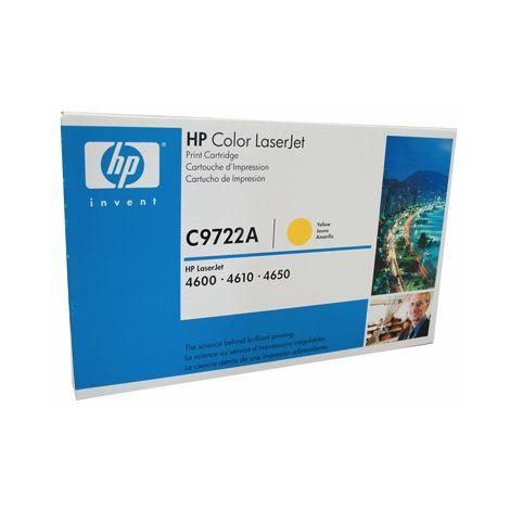 Toner HP C9722A (641A), žltá (yellow), originál