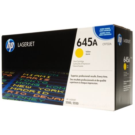 Toner HP C9732A (645A), žltá (yellow), originál