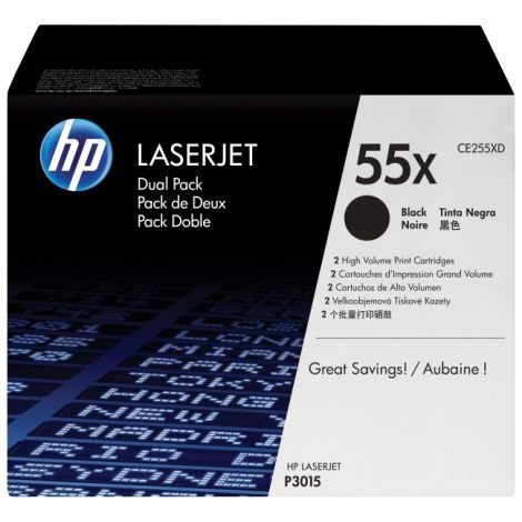 Toner HP CE255X (55X), čierna (black), originál