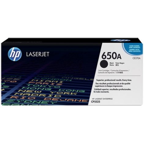 Toner HP CE270A (650A), čierna (black), originál