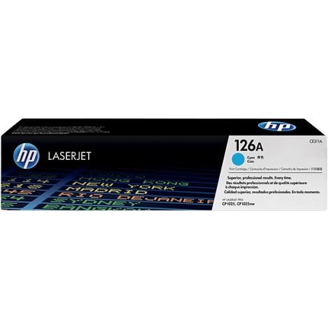 Toner HP CE311A (126A), azúrová (cyan), originál