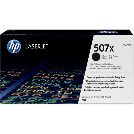 Toner HP CE400X (507X), čierna (black), originál