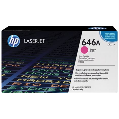 Toner HP CF033A (646A), purpurová (magenta), originál