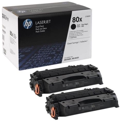 Toner HP CF280XD (80X), dvojbalenie, čierna (black), originál