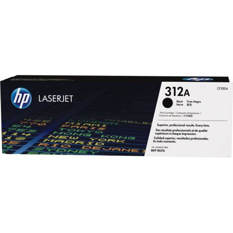 Toner HP CF380A (312A), čierna (black), originál