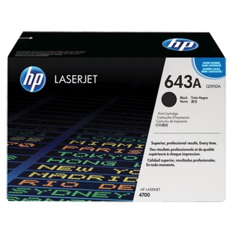 Toner HP Q5950A (643A), čierna (black), originál