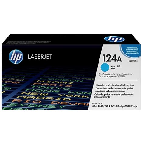 Toner HP Q6001A (124A), azúrová (cyan), originál