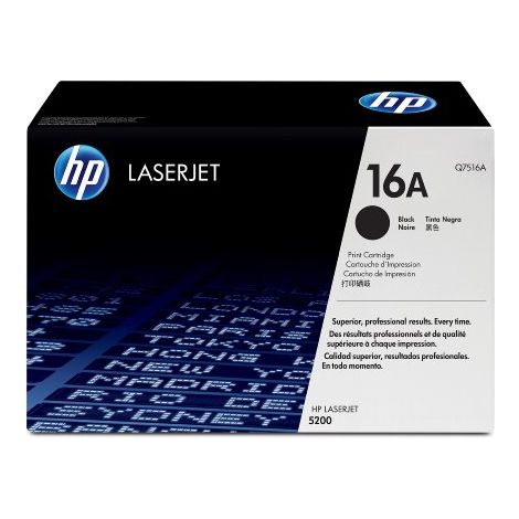 Toner HP Q7516A (16A), čierna (black), originál