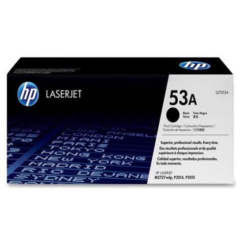 Toner HP Q7553A (53A), čierna (black), originál