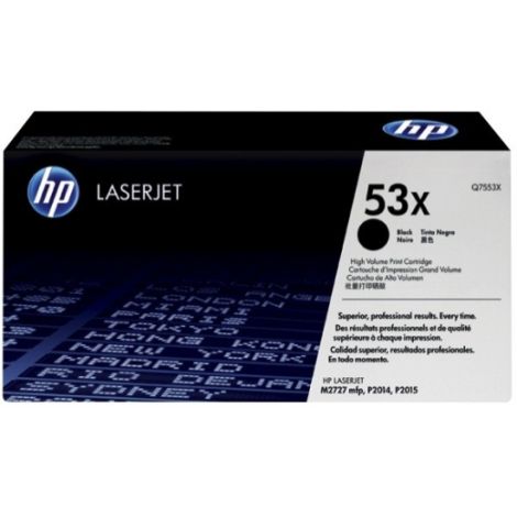 Toner HP Q7553X (53X), čierna (black), originál