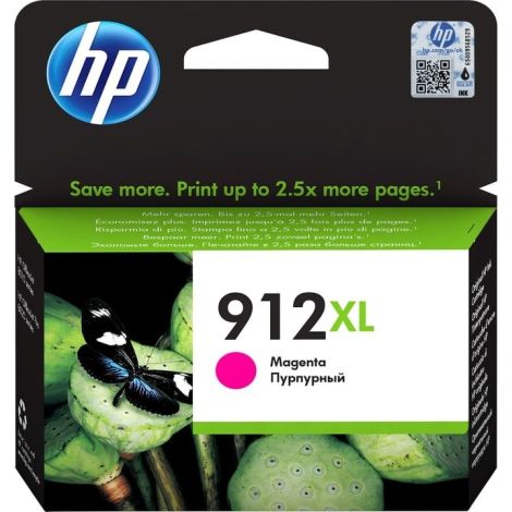 Cartridge HP 912 XL, 3YL82AE, purpurová (magenta), originál