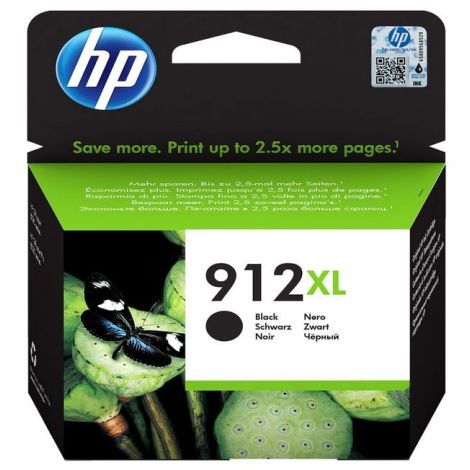 Cartridge HP 912 XL, 3YL84AE, čierna (black), originál