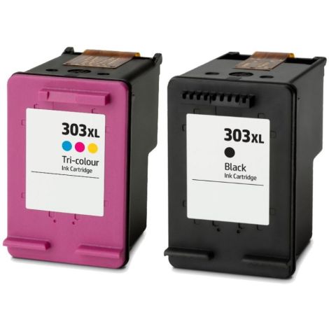 Cartridge HP 303 XXL, 3YN10AE, dvojbalenie, multipack, alternatívny