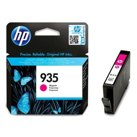 Cartridge HP 935, C2P21AE, purpurová (magenta), originál