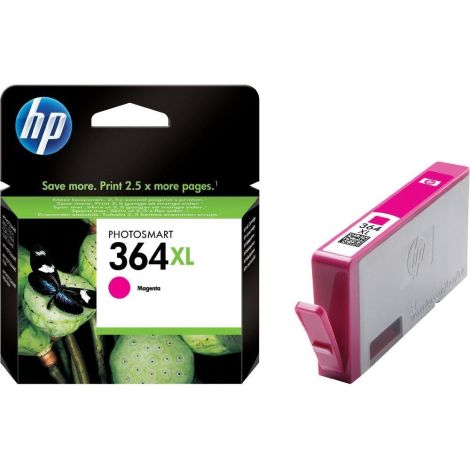 Cartridge HP 364 XL (CB324EE), purpurová (magenta), originál