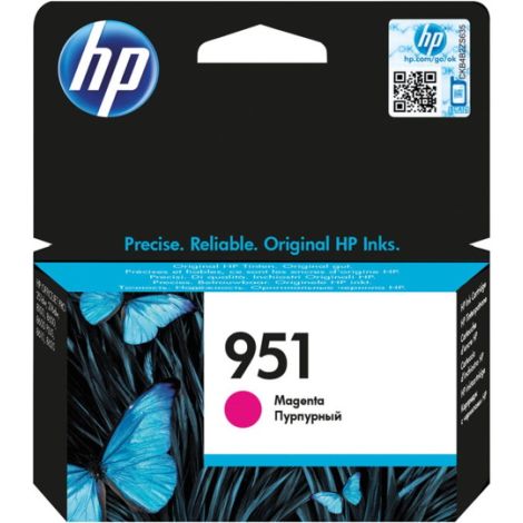 Cartridge HP 951, CN051AE, purpurová (magenta), originál