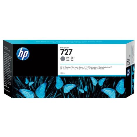 Cartridge HP 727, F9J80A, sivá (gray), originál