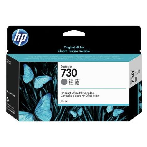 Cartridge HP 730, P2V66A, sivá (gray), originál