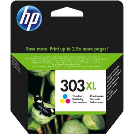 Cartridge HP 303 XL, T6N03AE, farebná (tricolor), originál