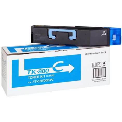 Toner Kyocera TK-880C, 1T02KACNL0, azúrová (cyan), originál