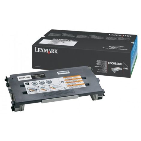 Toner Lexmark C500S2KG (C500n), čierna (black), originál