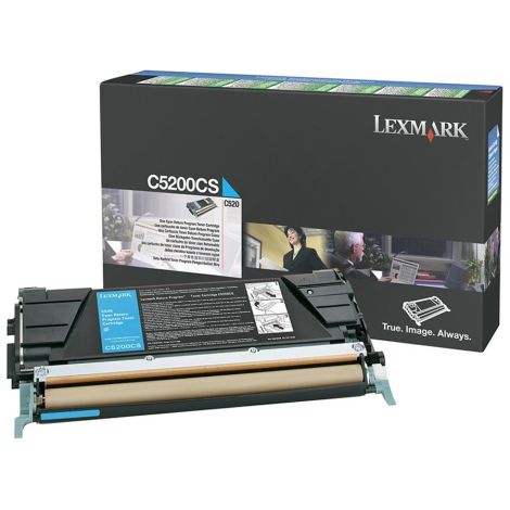 Toner Lexmark C5200CS (C530), azúrová (cyan), originál