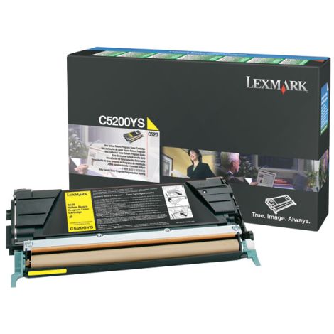 Toner Lexmark C5200YS (C530), žltá (yellow), originál