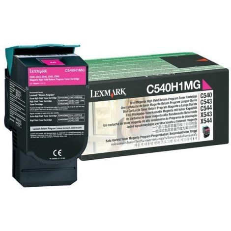 Toner Lexmark C540H1MG (C540, C543, C544, X543, X544), purpurová (magenta), originál