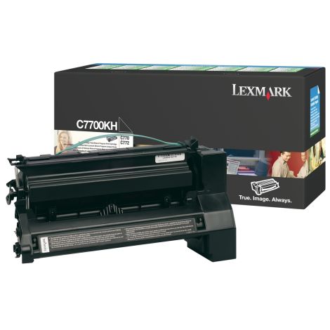 Toner Lexmark C7700KH (C772, X772), čierna (black), originál