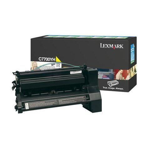 Toner Lexmark C7700YH (C772, X772), žltá (yellow), originál