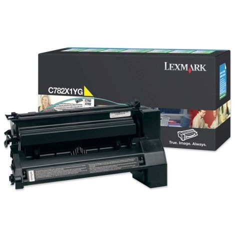 Toner Lexmark C782X1YG (C782, X782), žltá (yellow), originál