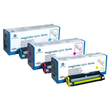 Toner Konica Minolta 4576611, 1710541100 (MagiColor 2300, 2350), CMY, trojbalenie, multipack, originál