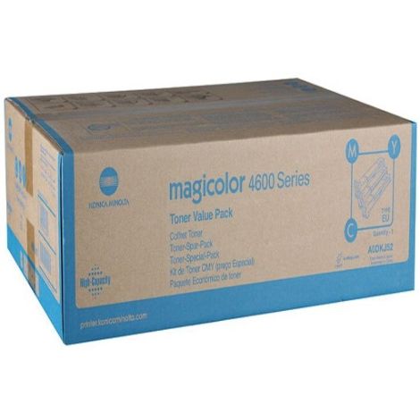 Toner Konica Minolta A0DKJ52 (MagiColor 4650), CMY, trojbalenie, multipack, originál