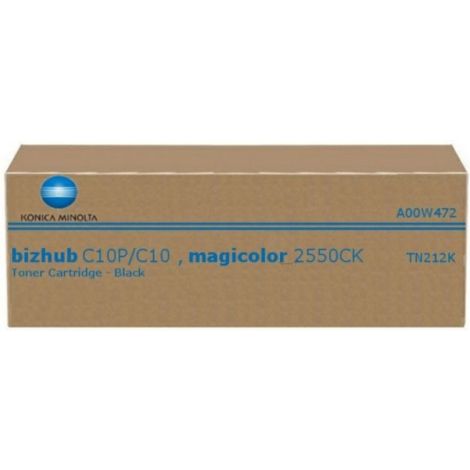 Toner Konica Minolta TN212K, A00W472, čierna (black), originál