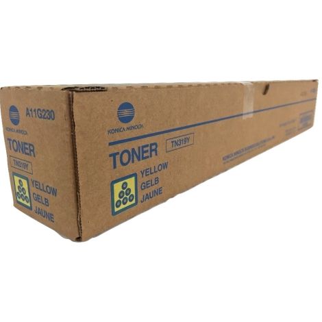 Toner Konica Minolta TN319Y, A11G250, žltá (yellow), originál