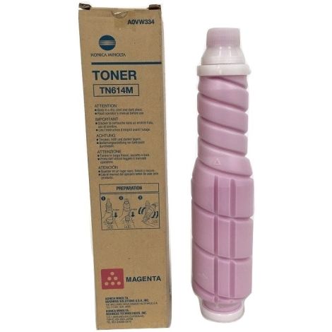 Toner Konica Minolta TN614M, A0VW354, purpurová (magenta), originál