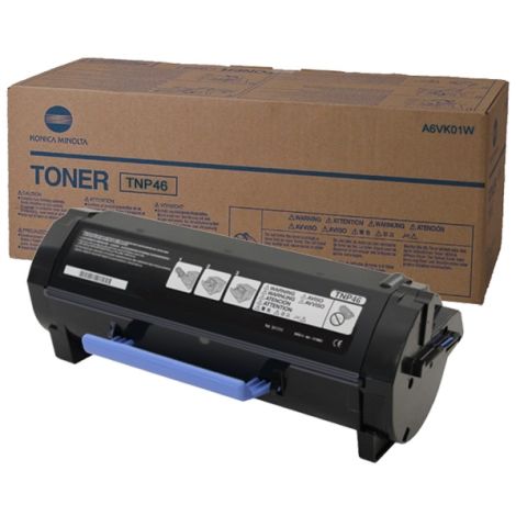 Toner Konica Minolta TNP46, A6VK01W, čierna (black), originál