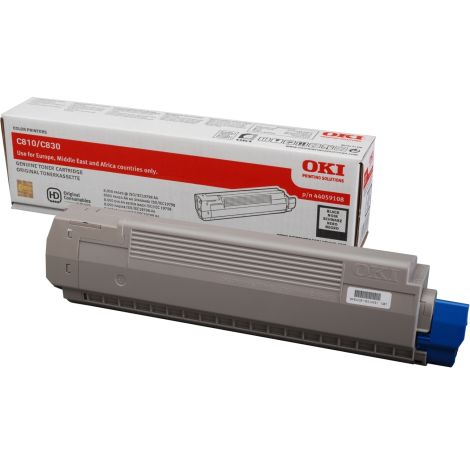 Toner OKI 44059108 (C810, C830), čierna (black), originál