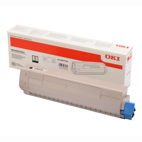 Toner OKI 46471104, C823, C833, C843, čierna (black), originál