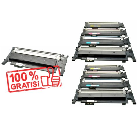 Toner 2 x Samsung CLT-P406C, CMYK + CLT-K406S ZADARMO, multipack, alternatívny