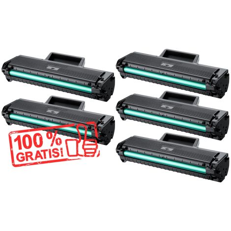 Toner 4 x Samsung MLT-D1042S + MLT-D1042S ZADARMO, čierna (black), alternatívny