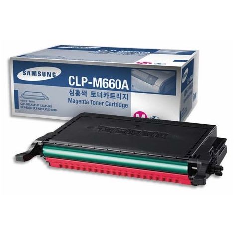 Toner Samsung CLP-M660A, purpurová (magenta), originál